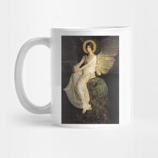 Winged Figure Seated Upon a Rock by Abbott Thayer Mug